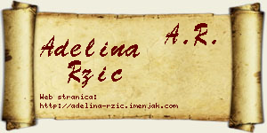 Adelina Ržić vizit kartica